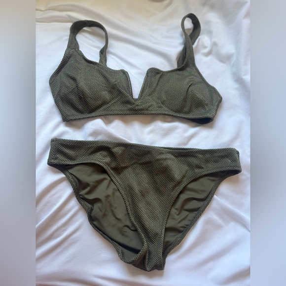 aerie Other - Aerie Deep Green Bikini Set